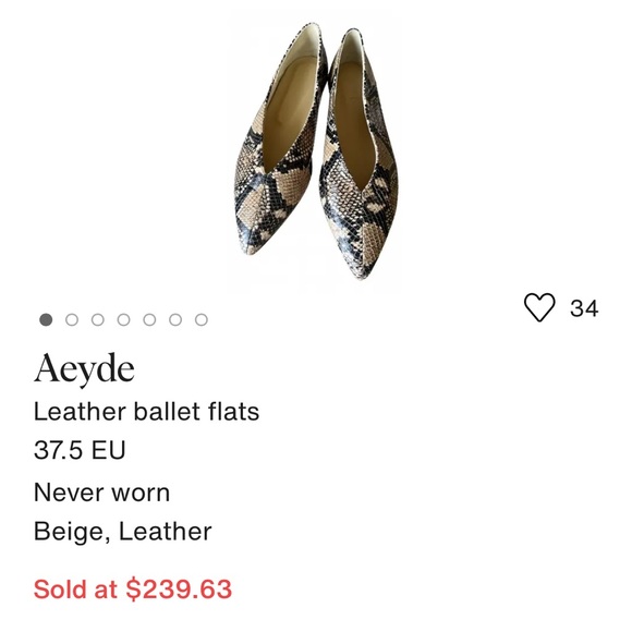 Snake Print Sling Back Shoes - Picture 11 of 11